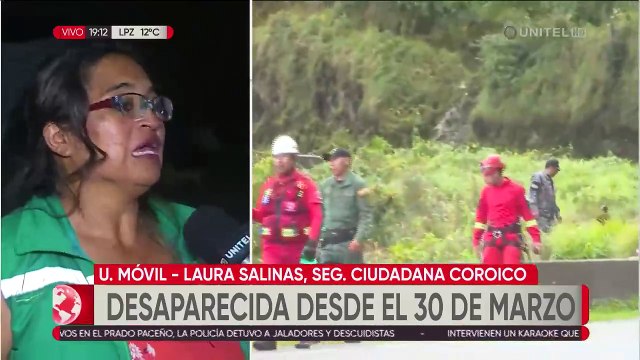 La búsqueda a Odalys llega hasta Coroico, comunarios revisan cámaras; las inclemencias del tiempo impiden un trabajo riguroso ​​​​​​