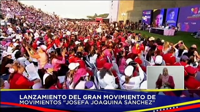 Jefe de Estado lidera el lanzamiento del Gran Movimiento de Movimientos Josefa Joaquina Sánchez