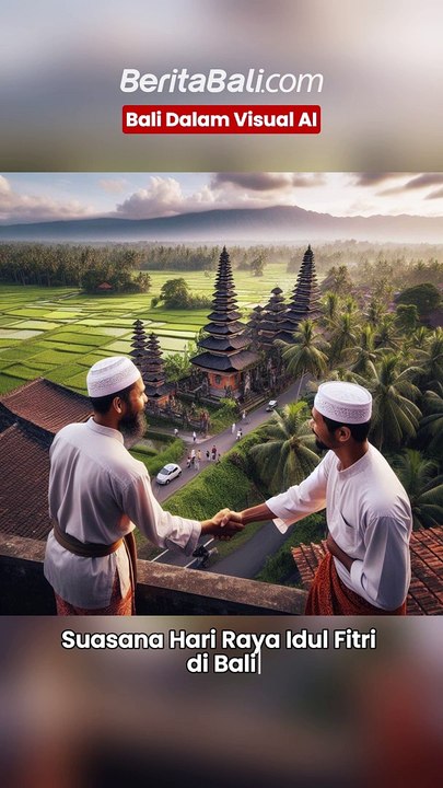 Suasana Hari Raya Idul Fitri di Bali