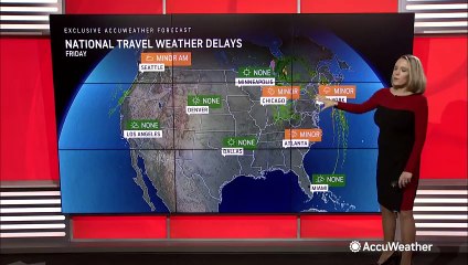 Lingering storms to cause more travel problems this Friday