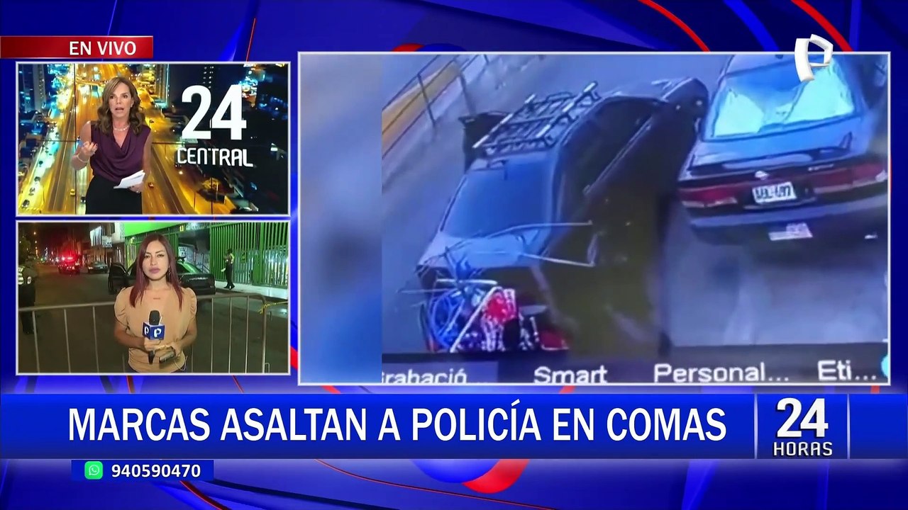 Comas: balean a policía para robarle 60 mil soles que había retirado del banco
