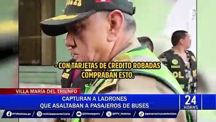 Desarticulan banda criminal que robaba a pasajeros en buses de Lima Sur