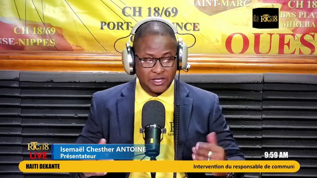 DEKANTE|Ing.Agr.Jean Emilson Joseph,Responsable de Communication