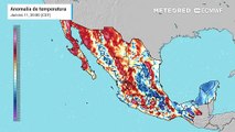 Anomalía de temperaturas en grados Celsius: calorón en México