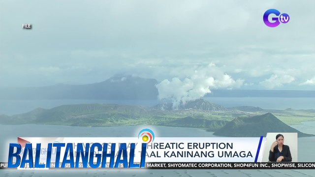 PHIVOLCS: May phreatic eruption ang Bulkang Taal kaninang umaga | BT