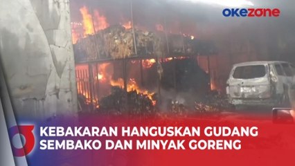 Kebakaran Hanguskan Gudang Sembako dan Minyak Goreng di Gowa, Sulawesi Selatan