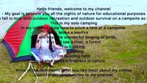 Single camping,⛺️girl near a river in the rainforest,⛺️ASMR 2024 - 4k