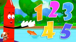 12345 Once I Caught a Fish Alive + More Learning Videos & Kids Music