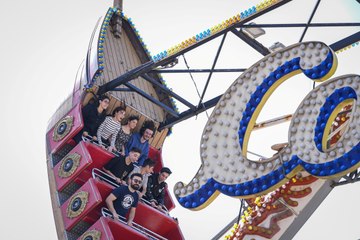 Bayram harçlığı alan çocuklar lunaparklara koştu