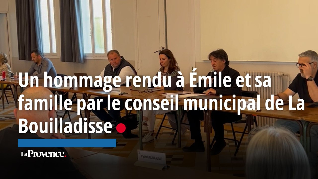 Un hommage pour Émile et ses parents rendu par le conseil municipal de la Bouilladisse