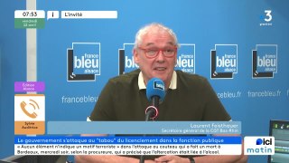 Laurent Feisthauer, secrétaire général de la CGT du Bas-Rhin, sur le licenciement des fonctionnaires