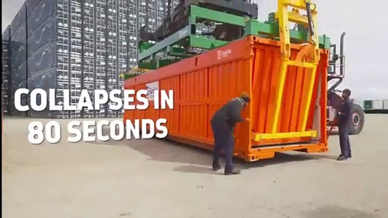 Innovating The Shipping Industry With Collapsible Containers #shorts #shortvideo #video #virals #videoviral #innovationhub