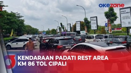 Descargar video: Ratusan Kendaraan Padati Rest Area KM 86 Tol Cikopo-Palimanan