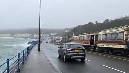 Stormy conditions at Douglas Promenade