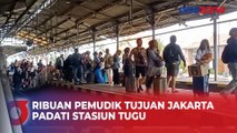 Ribuan Pemudik Tujuan Jakarta Padati Stasiun Tugu, Yogyakarta di H 2 Lebaran