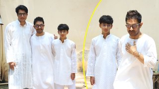 Eid Happiness: Aamir Khan & Sons Make Paparazzi And Fans Feel Special