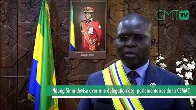 [#Reportage] Gabon : Ndong Sima devise avec une delegation des parlementaires de la CEMAC
