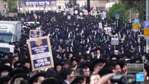Des juifs ultra-orthodoxes manifestent à Jérusalem contre l'enrôlement dans l'armée