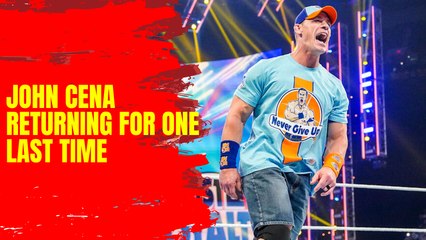 John Cena is coming back to WWE