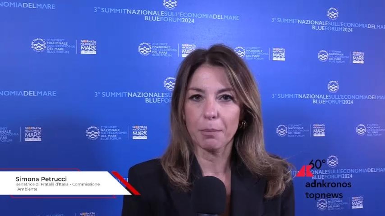 Blue Economy, Petrucci: "Cooperazione tra Stati fondamentale se vogliamo che il mare sia slancio per tutto il Mediterraneo"