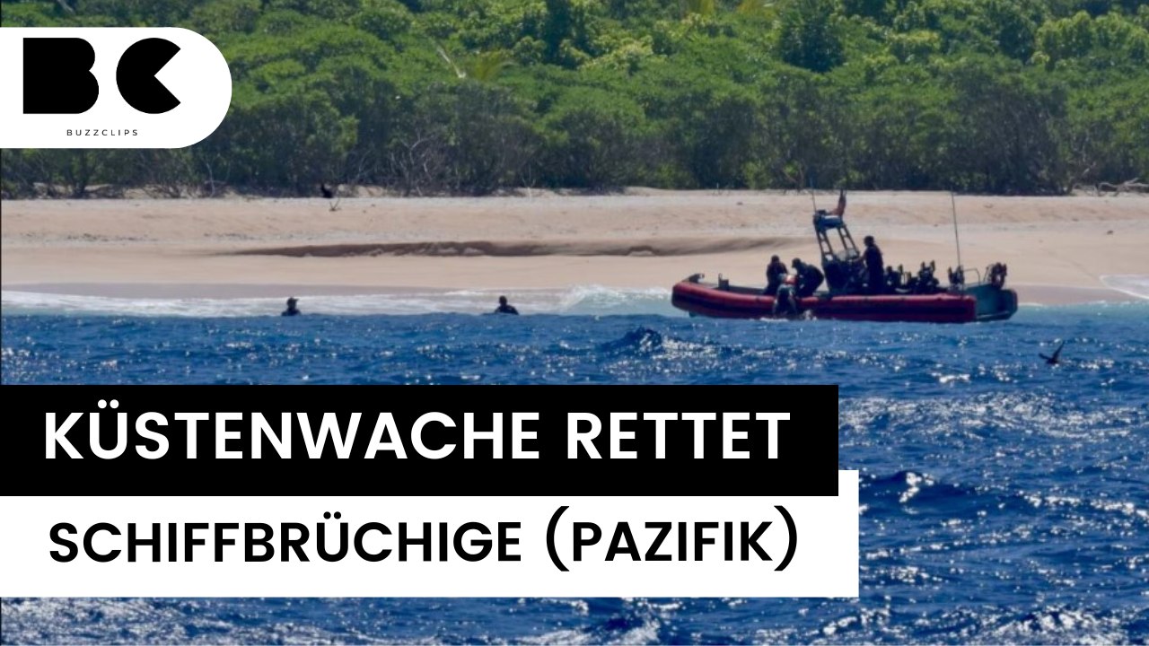 Drei männer nach schiffbruch von pazifik-insel gerettet!
