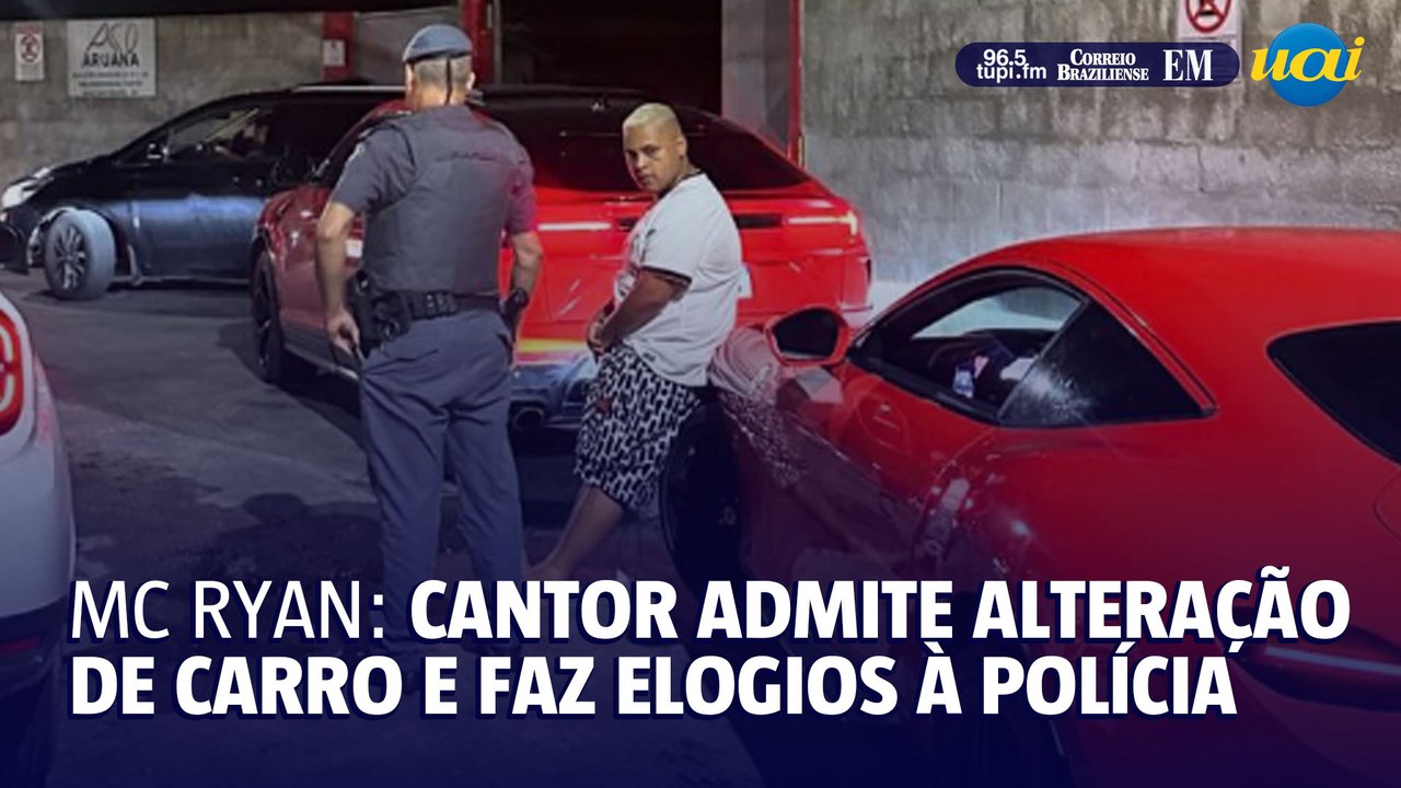 Após ser detido, Mc Ryan SP admite alteração de carro e elogia a polícia
