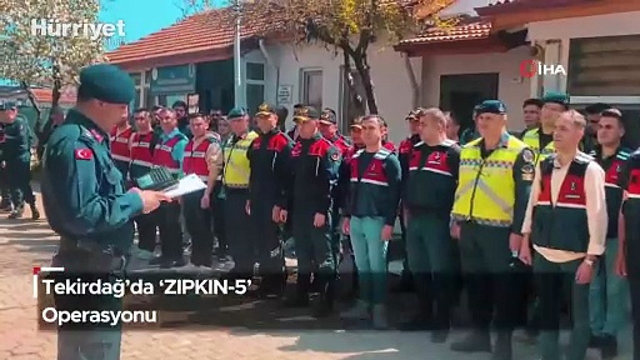 Tekirdağ'da 'ZIPKIN-5' Operasyonu