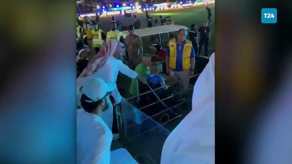 Suudi Arabistan’da bir taraftar, Al Ittihad futbolcusu Hamdallah'ı kırbaçladı