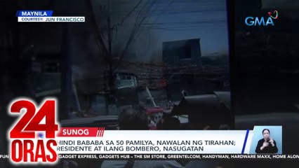 Hindi bababa sa 50 pamilya, nawalan ng tirahan; residente at ilang bombero, nasugatan | 24 Oras