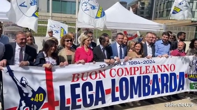A Milano brindisi della Lega a 40 anni dalla fondazione