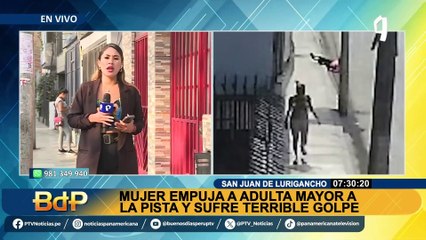 Anciana es agredida por una mujer en la vía pública en SJL