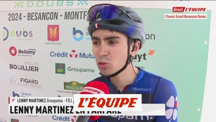 Martinez : «J'ai passé un cap» - Cyclisme - Classic Grand Besançon Doubs