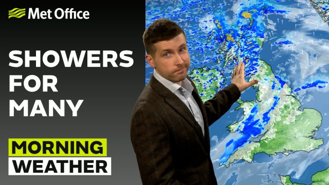 Met Office Morning Weather Forecast 13/04/24 - Showery over the Weekend