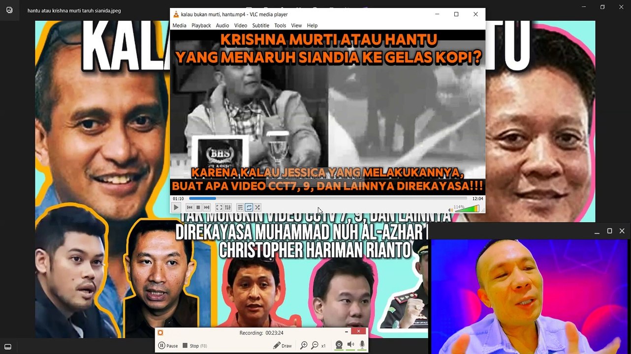 KALAU BUKAN KRISHNA MURTI BERARTI HANTU YANG MEMASUKKAN SIANIDA KE DALAM GELAS KOPI MIRNA SALIHIN