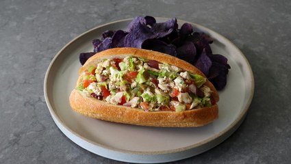 How to Make Chef John's Chopped Greek Chicken Sandwich