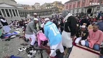 Preghiera per la fine del Ramadan a Napoli, c'e' anche un 'Maradona'
