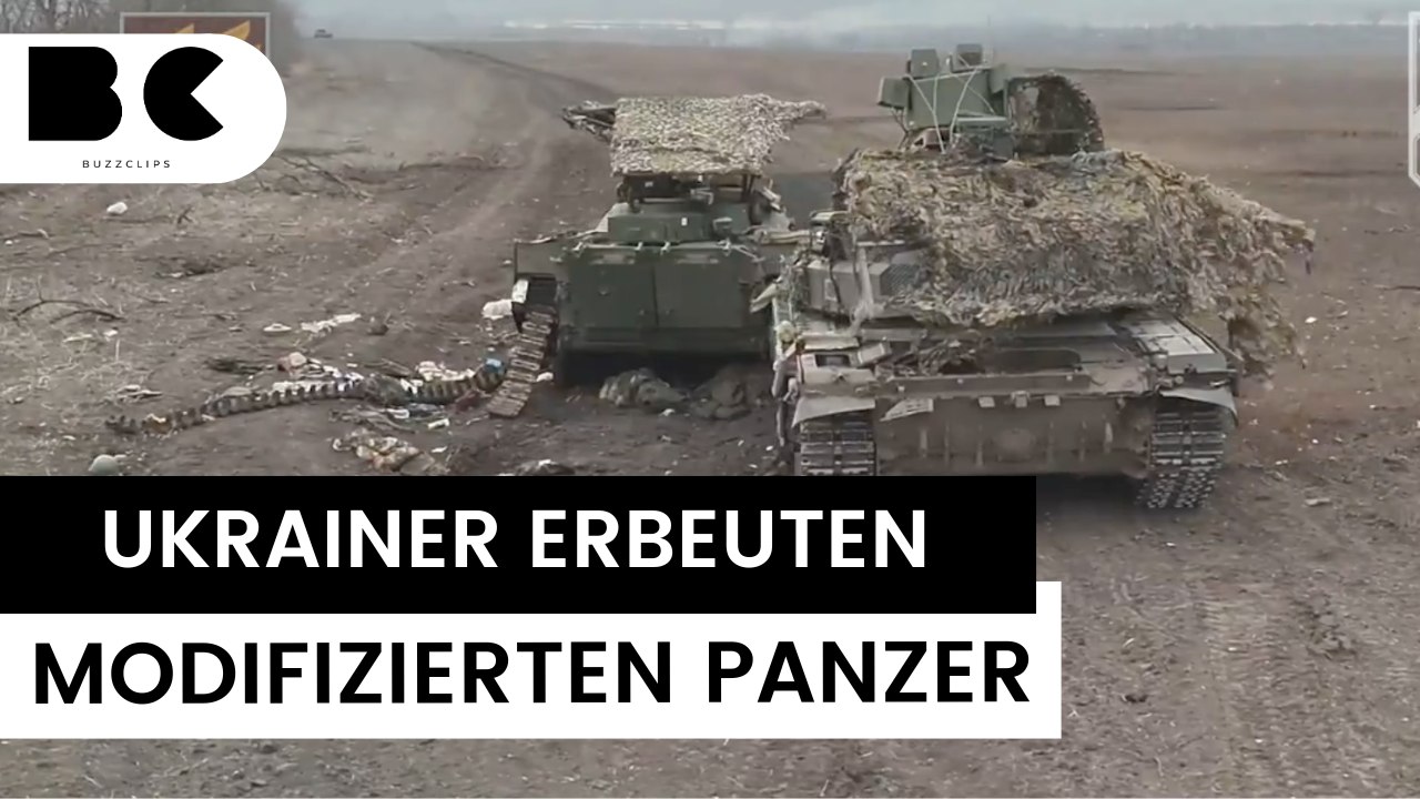 Ukraine erbeutet russischen Anti-Drohnen-Panzer