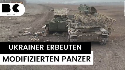 Ukraine erbeutet russischen Anti-Drohnen-Panzer
