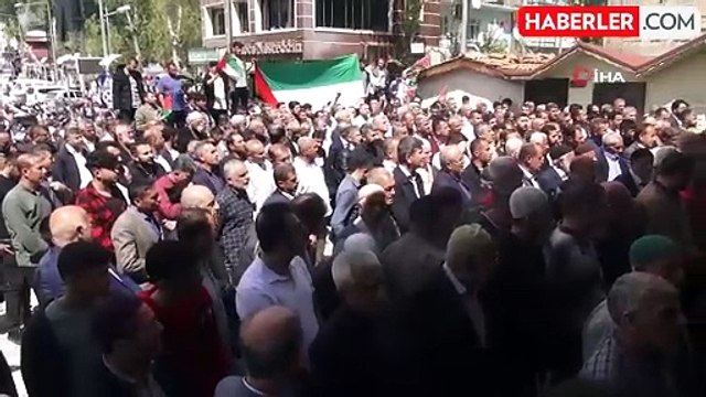 Adıyaman'da İsmail Haniye'nin çocukları ve torunları için gıyabi cenaze namazı kılındı