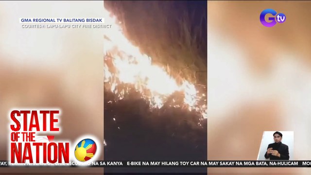 Grassfire sa Brgy. Sabang, Lapu-Lapu City, Cebu | SONA