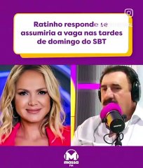 Ratinho revela se aceitaria ocupar lugar de Eliana nos domingos do SBT