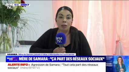 Agression de Samara à Montpellier: "C'est le point de départ, les réseaux sociaux", confie Hassiba, la mère de l'adolescente