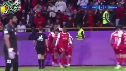 گل اول بازی پرسپولیس و ملوان