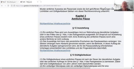 (136) FALLE FÜR AUSWANDERER? REISEPASS kann verweigert und Vorstelligwerden kann verlangt werden?