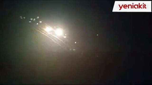 İsrail'e füze yağdı! Tel Aviv'de sirenler çalıyor