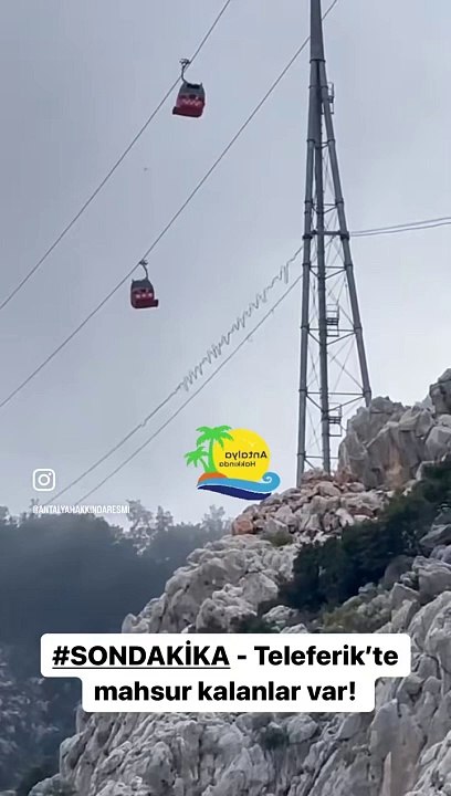 Havada facia! Antalya'da teleferik düştü: 1 ölü, 7 yaralı