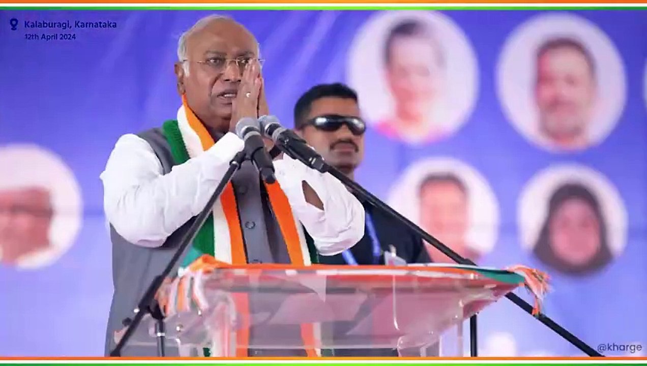 VIDEO कांग्रेस अध्यक्ष एम. मल्लिकार्जुन खरगे ने प्रधानमंत्री नरेन्द्र मोदी पर साधा निशाना
