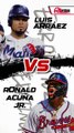 MLB: Luis Arráez Vs Ronald Acuña Jr.