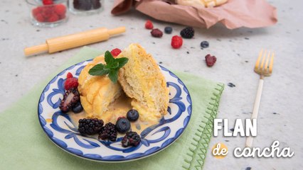Cómo hacer flan de concha, postre fácil y delicioso