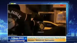 İstanbul’da 12 İşyerinin Kurşunlanması Olayına Karışan Şahıslara  “MAHZEN-25” Operasyonları